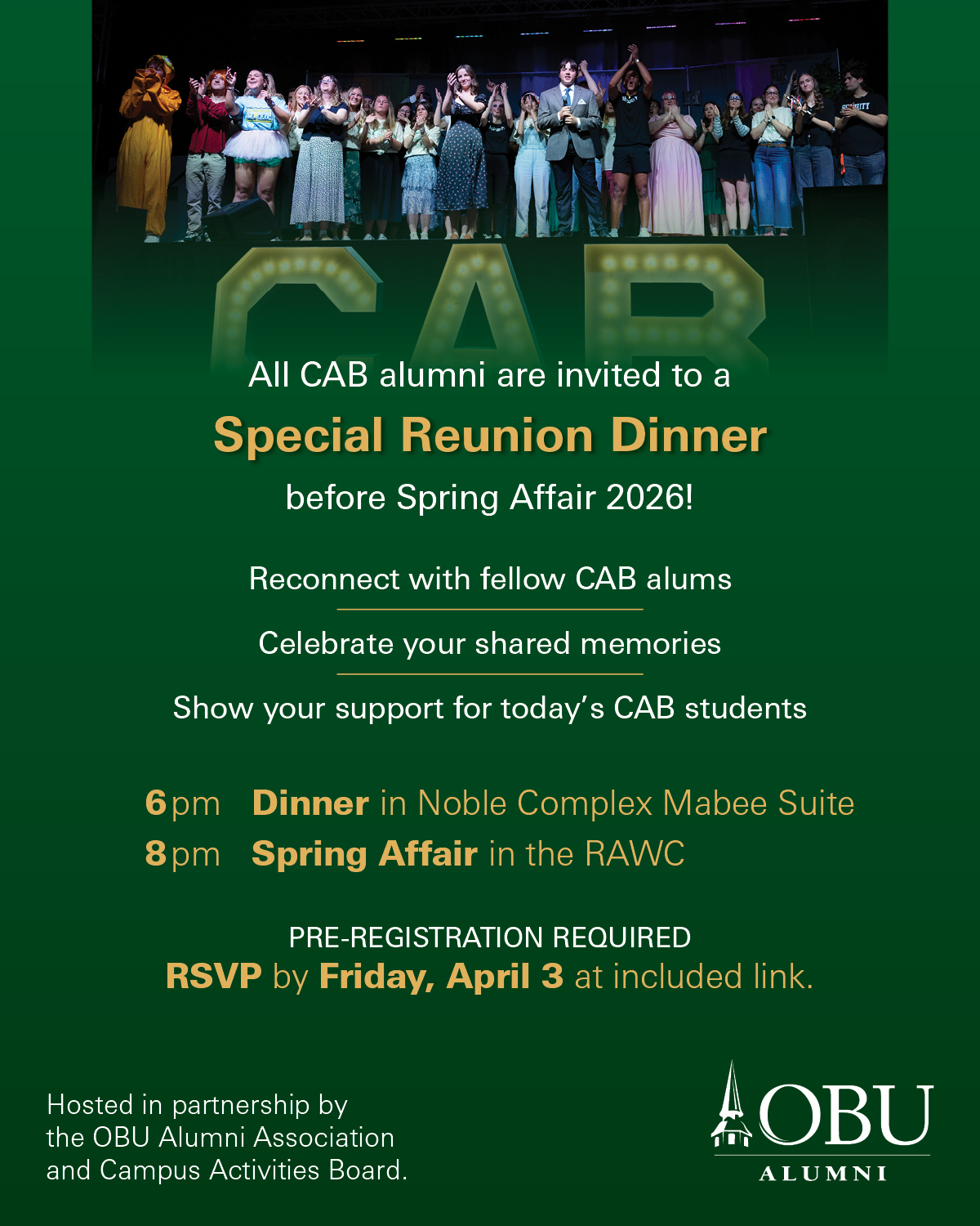 CAB reunion dinner