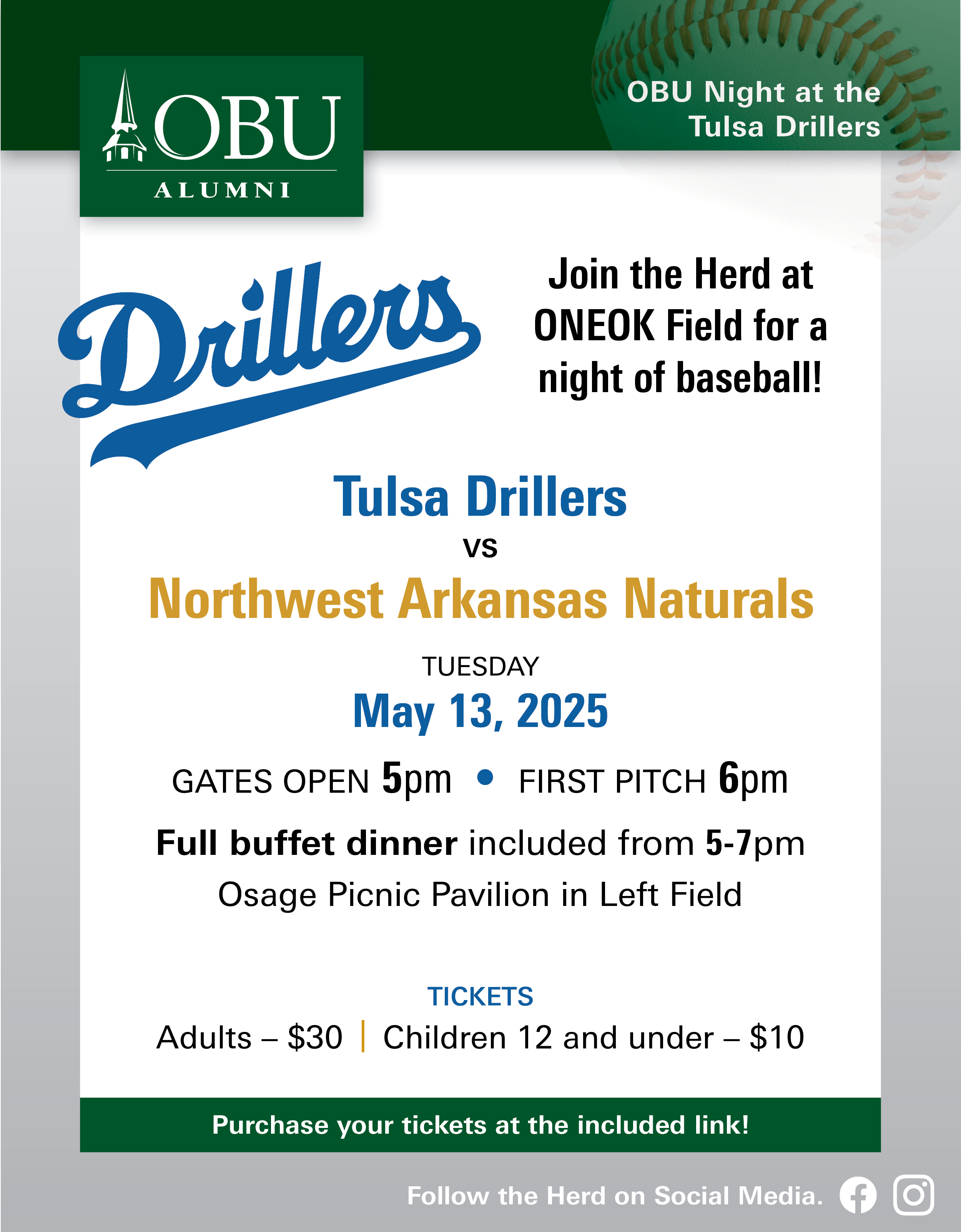 OBU Night at the Tulsa Drillers