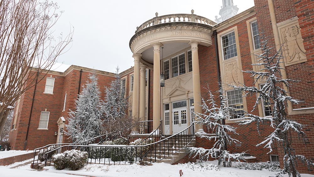 Wintertime at Thurmond Hall
