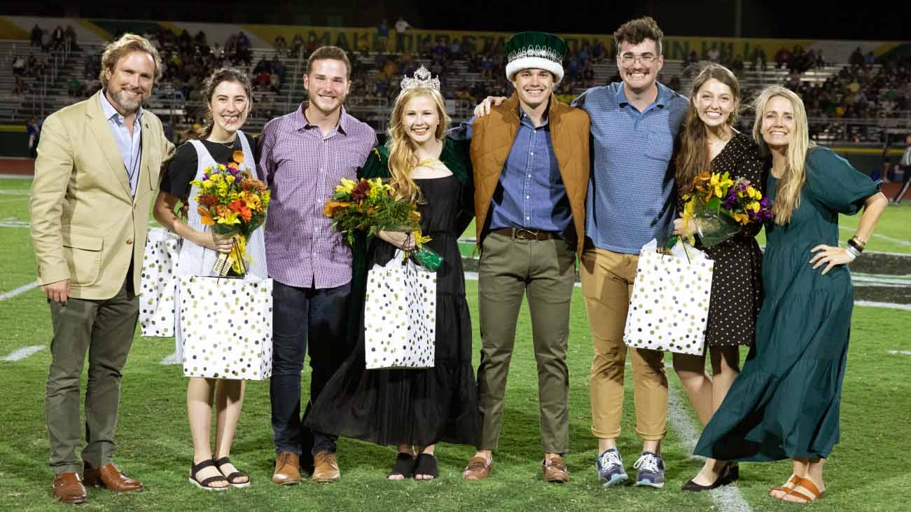 OBU Crowns Harvest Court During Halftime Oct. 23 Oklahoma